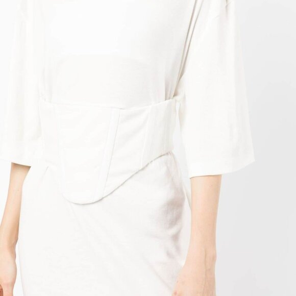 Dion Lee White Cotton Corset Tunic Top - Picture 5 of 13